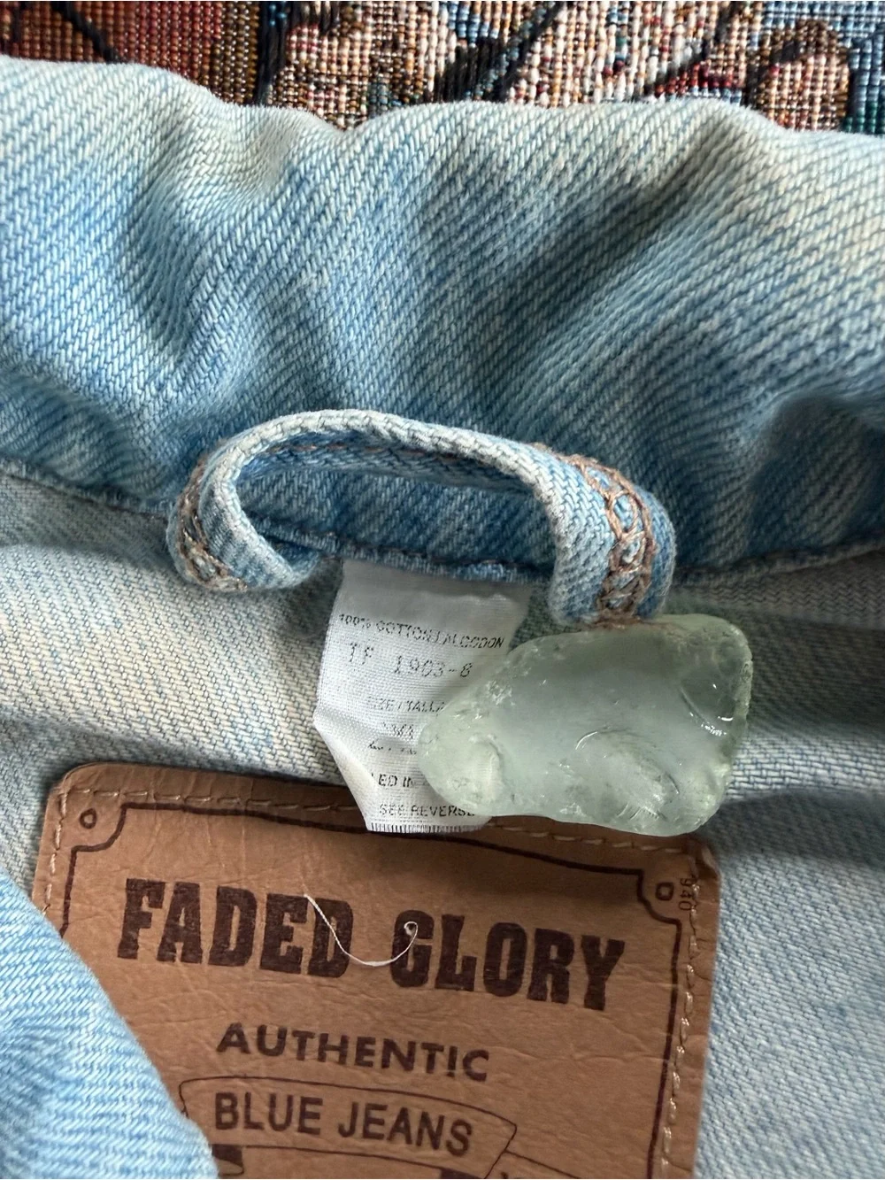 Vintage 90s Men’s Faded Glory Blue Denim Trucker Jacket